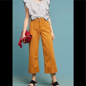 anthropologie wide leg chinos• sz 8